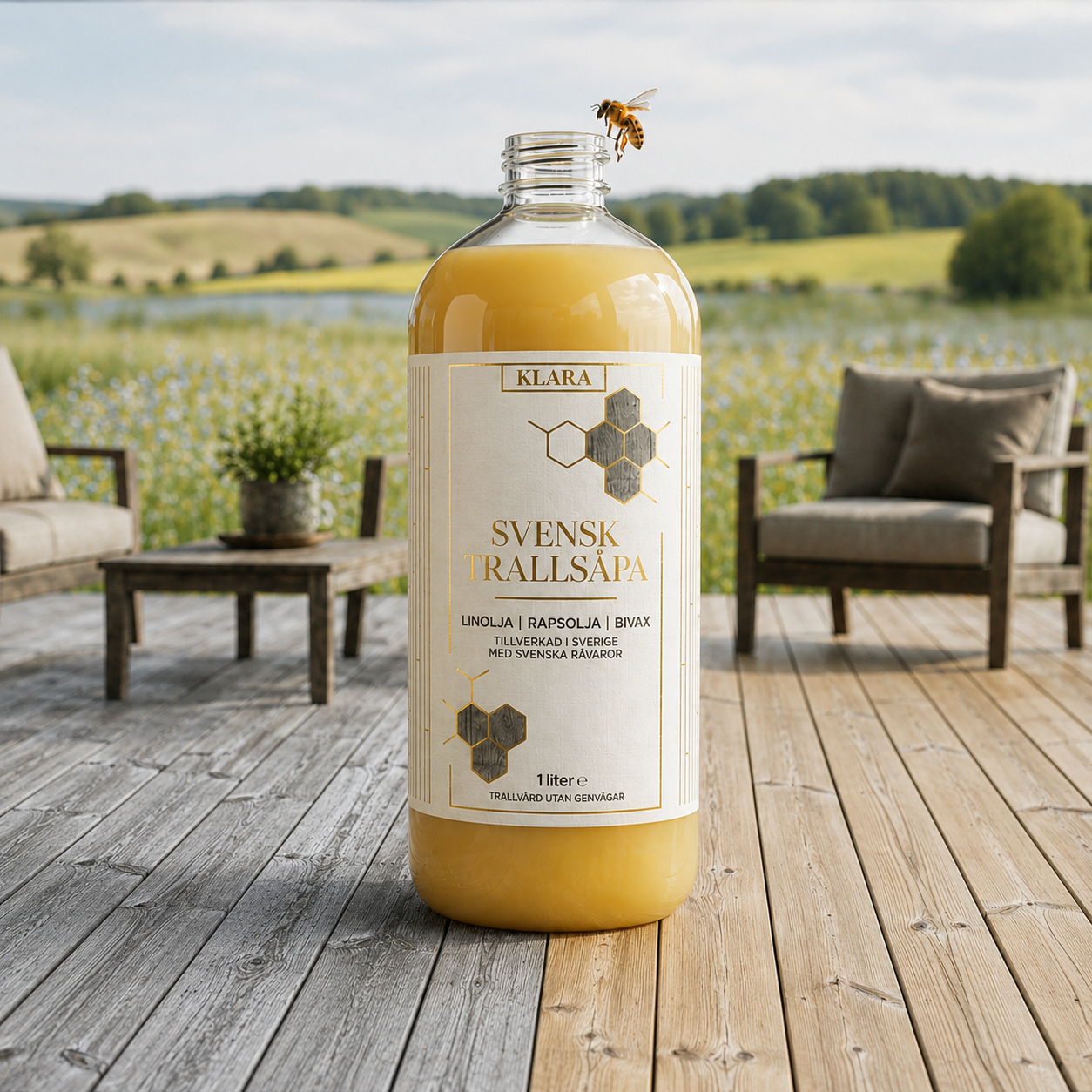 KLARA Deck Soap – Linseed Oil and Beeswax 1L
